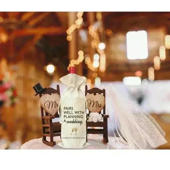 Beige Wine Bottle Bag, Unbranded, Gift Bag, 750ml, Beige‎ - Picture 6 of 6